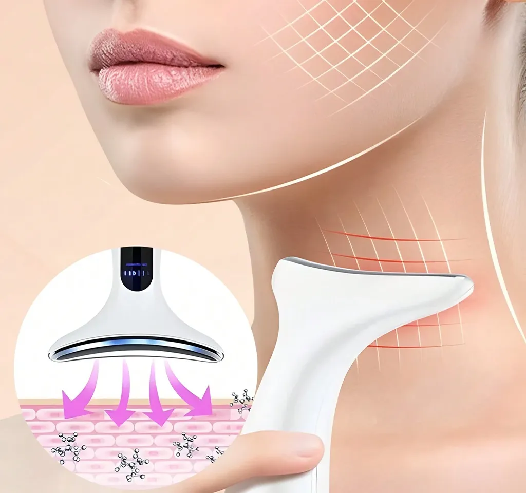 Glokore LED Skin Sculptor Features Red Blue LED EMS Heat Therapy