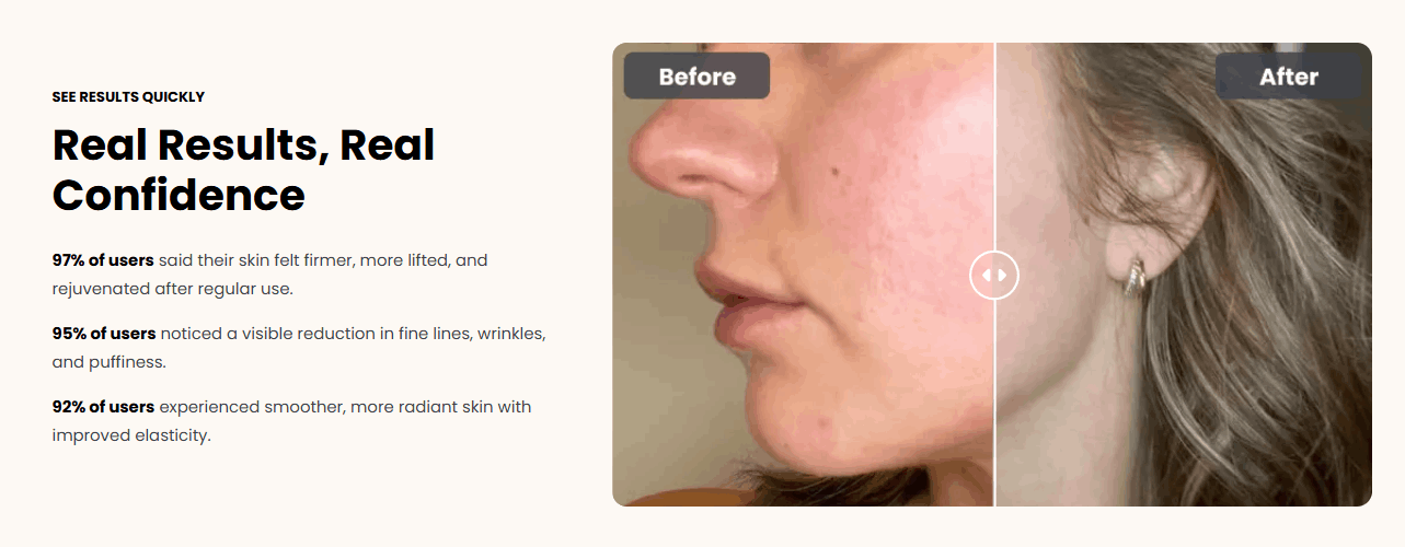 face before and after